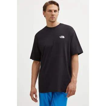 Bavlněné tričko The North Face M S/S Essential Oversize Tee NF0A87NRJK31 černá 99X, vel. XL