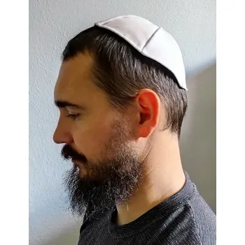 Karnevalový doplněk Čepička - Jarmulka Barva: Bílá