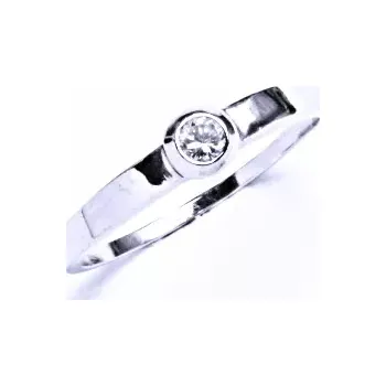 Prsten Stříbrný prsten čirý zirkon - VR111 (Stříbrný prsten se zirkonem)