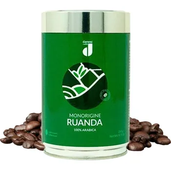 Káva Danesi caffe Ruanda Monorigine zrnková káva dóza 250g