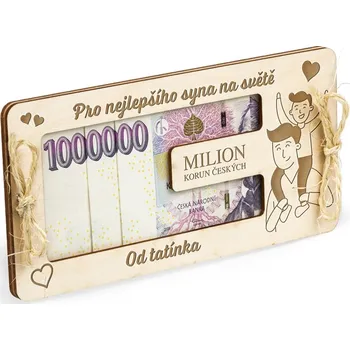 FK Dárkový milion Pro syna od tatínka 20x10cm