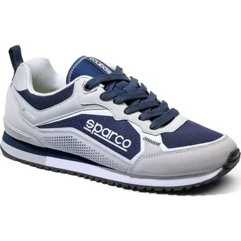 Moto obuv Sparco S-Road boty, bílá/námornícka modrá