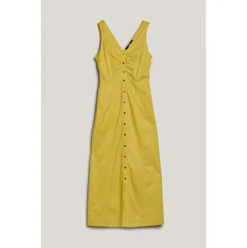 Dámské šaty ŠATY KARL LAGERFELD COTTON DAY DRESS BLAZING YELLOW