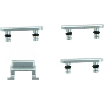 Náhradní díl pro mobilní telefon Tlačítka pro vypnutí hlasitosti a ztlumení boční tlačítka pro iPhone 8 Plus White Ori 4ks v jedné sadě