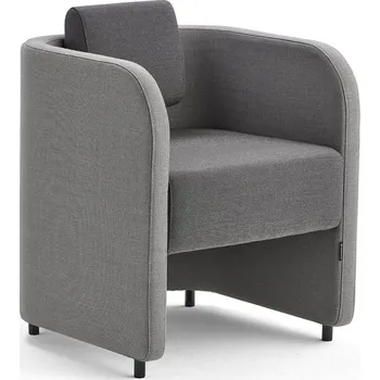Křeslo Křeslo COMFY, vlněný potah, světle šedá/tmavě šedá
