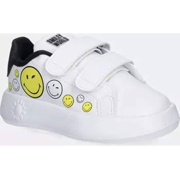 Chlapecké tenisky Dětské sneakers boty adidas ADVANTAGE SMILEY IH6257 bílá 00X, EUR 25.5