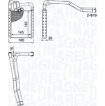 Výměník tepla, vnitřní vytápění MAGNETI MARELLI 350218508000