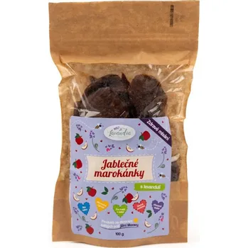 Lavandia Jablečné marokánky s levandulí 100 g Chuť jablíček s nádechem svěží levandule