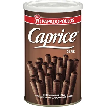 Cukrovinka Papadopoulos Plněné trubičky Dark 115 g