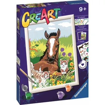 Ravensburger 23572 CreArt Kůň a koťata
