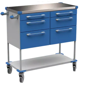 ASSIST 406 vozík zdravotnický, plast ABS, modrá