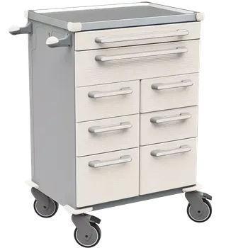 Servírovací stolek UNIT 261 N vozík zdravotnický, plast ABS, bílá