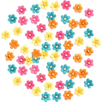 Papírový ubrousek DP Craft Papírové květiny 1 cm, 60 ks mix barev