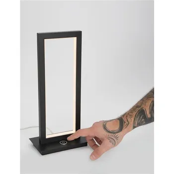 Stojací lampa NOVALUCE Stolní lampa WENNA matný černý hliník a akryl 3-krokově dotykově stmívatelné LED 12W 230V 3000K IP20 - NOVA LUCE