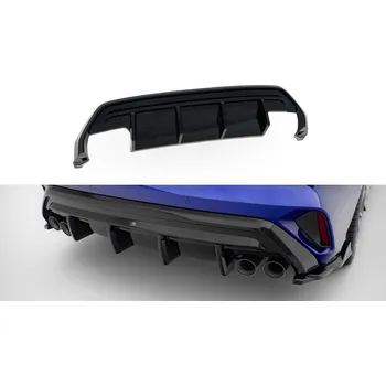 Nárazník Zadní difuzor Audi S3 Sedan 8Y Facelift černý lesklý plast