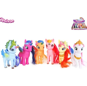 Figurka Mikro trading Jednorožec s otáčecí hlavou - 13 cm