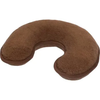 BabičkaOvečková.cz Polštář z ovčí vlny merino podkova camel (hnědá)