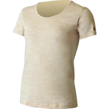 BENITA dámské triko z prémiové směsi BAMBUSU a MERINO VLNY 16 mikronů - Béžová 7200 / L / Béžová
