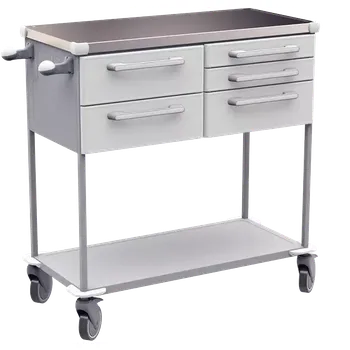 ASSIST 407 vozík zdravotnický, plast ABS, bílá