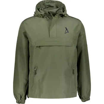Pánská casual bunda Pánská větrová bunda přes hlavu ALTISPORT BYB/ALM002B3162 OLIVOVÁ 5XL