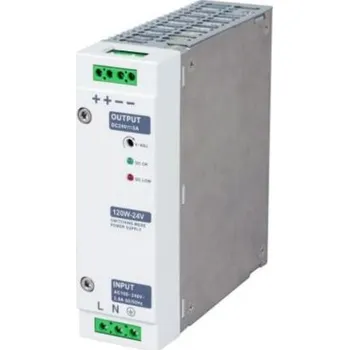 spínaný zdroj RS PRO Spínaný Napájecí zdroj na lištu DIN, počet výstupů: 1, výstup: 15V dc, 7A, vstupní: 230V ac,120W