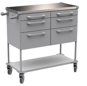 ASSIST 406 vozík zdravotnický, plast ABS, šedá