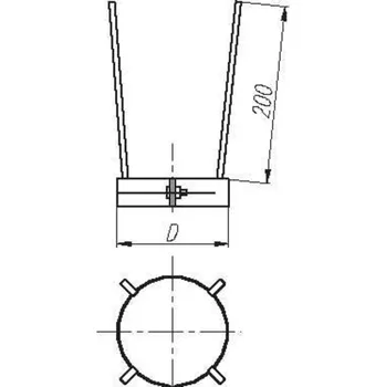 Kouřovod D 160 objímka distanční