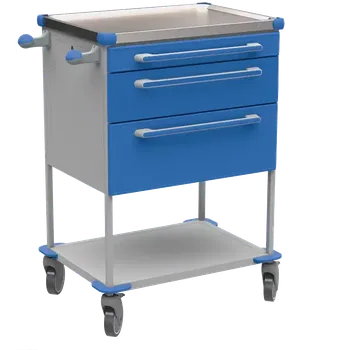 ASSIST 195 vozík zdravotnický, plast ABS, modrá