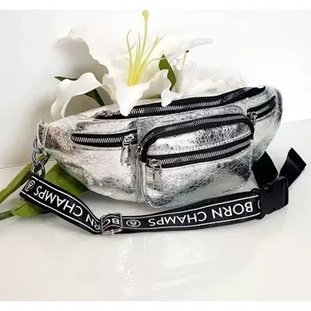 Outdoorové zavazadlo Dámská ledvinka - stříbrná