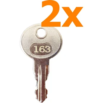 Pohon brány BFT I100086 10010 klíč nouzového odblokování, číslo 163, set 2 ks