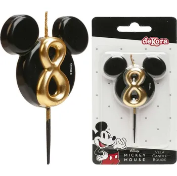 Dortová svíčka deKora Dortová svíčka číslo (Mickey Mouse) číslo: 8