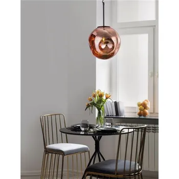 NOVALUCE Závěsné svítidlo MAYAN matný černý kov měď sklo E27 1x12W 230V IP20 bez žárovky - NOVA LUCE