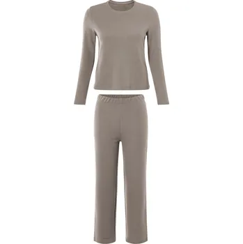 Dámské pyžamo esmara® Dámské pyžamo (béžová, XS (32/34))