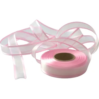 Stuha Monofilová stuha růžová, šíře 25 mm, délka 25 m