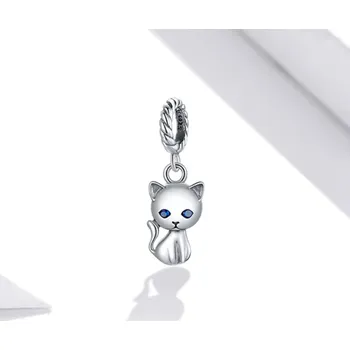 Přívěsek For Silver Přívěsek Kočka s modrýma očima - Stříbro 925