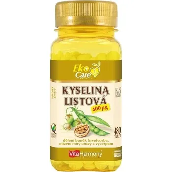 Přírodní produkt VitaHarmony Kyselina listová 400 µg 480 tablet