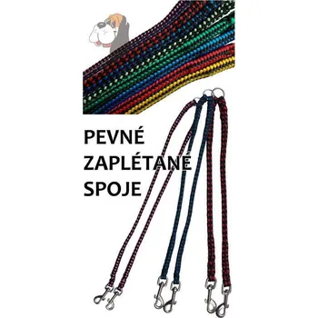 Vodítko pro psa Rozdvojka zapletená 8mm x 0,3m