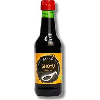 Omáčka YAKSO | Bio Shoyu - japonská sójová omáčka Objem: 250 ml vyrábí se tradiční pomalou a dlouhou fermentací