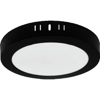 LED panel Eco Light STROPNÍ SVÍTIDLO N/T KRUH 18W 4000K ČERNÁ DL-1