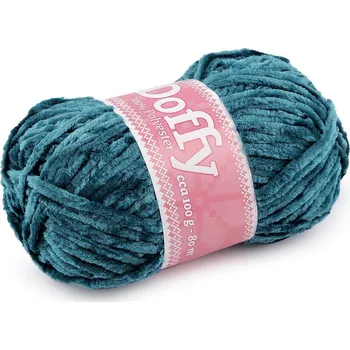 Příze Pletací žinylková příze Doffy 100 g - 5 (1101) petrolejová