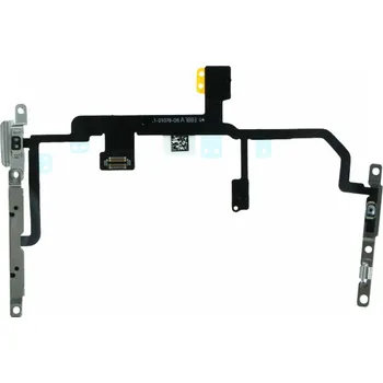 Flex kabel tlačítka napájení a hlasitosti s kovovým držákem pro iPhone 8 Plus ORI - Bílý