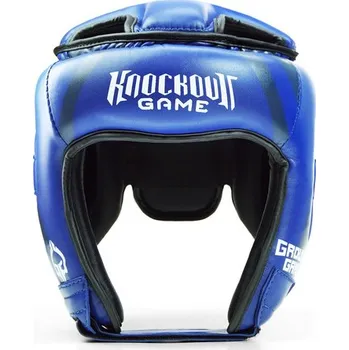 Chránič hlavy na box a bojový sport PŘILBA GROUND GAME KICK BOX CYBORG BLUE Barva: Modrá, Velikost: XL