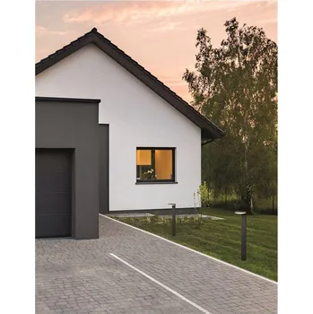 Venkovní osvětlení NOVALUCE Venkovní sloupkové svítidlo ENZI tmavě šedý hliník akrylový difuzor LED 15W 3000K 100-240V 180st. IP54 - NOVA LUCE