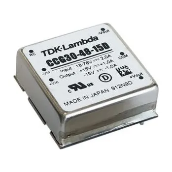 Měnič napětí DC-DC převodník 30W, výstup: ±15V dc 1A 1.5kV dc, Vin 9→ 36 V stejnosm