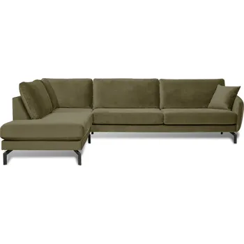 Pohovka Zelená sametová rohová pohovka (levý roh) Magic - Scandic ID_1449662