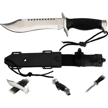 Sebeobrana BSH Vojenský taktický nůž RAMBO s pouzdrem, 30 cm