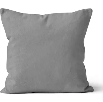 Bytový textil TipTrade s.r.o. Mikroplyšový polštář 40x40 cm Šedý