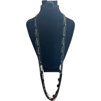 Náhrdelník BAZAR-Metal Náhrdelník - černý s ozdobou