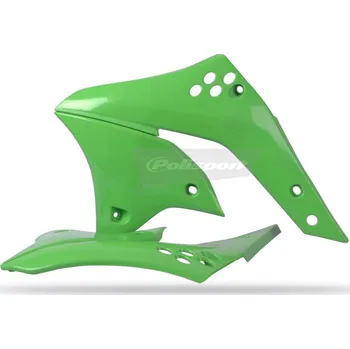 POLISPORT Kryty chladiče Zelená Kawasaki KX250F KAWASAKI KX 250 F 2006-2008
