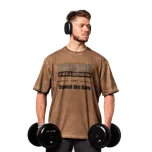 Nebbia Washed-off oversized tričko HERITAGE 355 hnědé - M